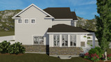 Farmhouse House Plan - Honeysuckle 71505 - Left Exterior