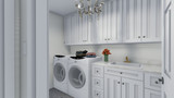 Farmhouse House Plan - Honeysuckle 71505 - Utility Room