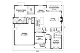 Ranch House Plan - Stowe 71809 - 1st Floor Plan