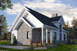 Craftsman House Plan - Touchstone 3 71873 - Front Exterior
