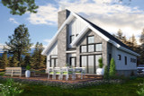 Secondary Image - Craftsman House Plan - Touchstone 3 71873 - Rear Exterior