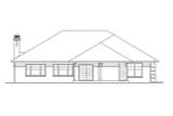 Secondary Image - Ranch House Plan - Hills Creek 72129 - Rear Exterior