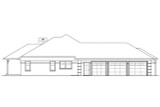 Ranch House Plan - Hills Creek 72129 - Left Exterior