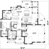 Country House Plan - Wakefield 2 72231 - 1st Floor Plan