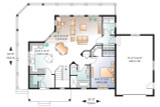 Cottage House Plan - The Trail Seeker 4 72295 - 1st Floor Plan