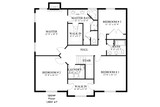 Secondary Image - Craftsman House Plan - Arthur 72342 - 2nd Floor Plan