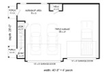 Traditional House Plan - Northwood 72425 - 1st Floor Plan