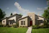 Contemporary House Plan - Raton Pass 72525 - Front Exterior