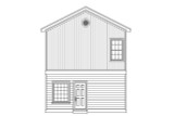 Traditional House Plan - Butler's Gin 72631 - Rear Exterior