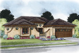 Tuscan House Plan - Rourke 72648 - Front Exterior