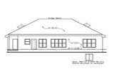 Secondary Image - Tuscan House Plan - Rourke 72648 - Rear Exterior