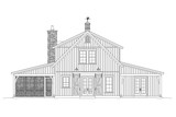Farmhouse House Plan - 72673 - Rear Exterior