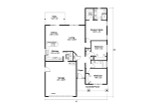 Cottage House Plan - Redrock 72736 - 1st Floor Plan