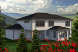 Prairie House Plan - 72865 - Rear Exterior