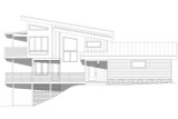 Modern House Plan - River Canyon 72871 - Left Exterior