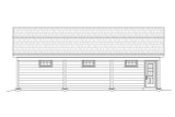 Secondary Image - Traditional House Plan - Larrick Kennel 72975 - Rear Exterior