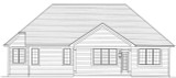 Country House Plan - The Turnberry 73031 - Rear Exterior