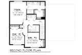 Secondary Image - Traditional House Plan - 73074 - 2nd Floor Plan