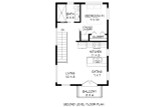 Secondary Image - Contemporary House Plan - 73099 - 2nd Floor Plan