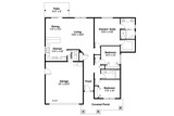 Craftsman House Plan - Ravenden 73444 - 1st Floor Plan
