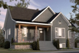 Craftsman House Plan - Charlotte 73452 - Front Exterior