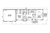 Traditional House Plan - Harebell 73496 - 1st Floor Plan