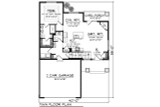Craftsman House Plan - 73769 - 1st Floor Plan