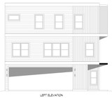 Contemporary House Plan - Stones River 1.5 73810 - Left Exterior