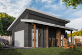 Modern House Plan - Chandler 2 74253 - Front Exterior