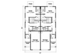 Traditional House Plan - Durban 74349 - 1st Floor Plan