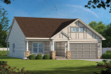 Tudor House Plan - Weaver Glen 74352 - Front Exterior