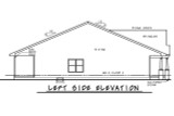 Tudor House Plan - Weaver Glen 74352 - Left Exterior