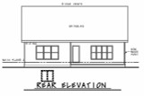 Secondary Image - Tudor House Plan - Weaver Glen 74352 - Rear Exterior