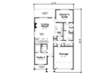 Tudor House Plan - Weaver Glen 74352 - 1st Floor Plan
