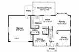 Mediterranean House Plan - Houston 74453 - 1st Floor Plan