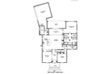 Colonial House Plan - 74598 - 1st Floor Plan