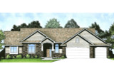 Ranch House Plan - 74824 - Front Exterior