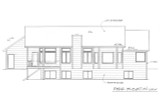 Ranch House Plan - 74824 - Rear Exterior