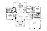 Farmhouse House Plan - Wheatland 74801 - 1st Floor Plan