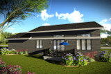 Secondary Image - Modern House Plan - 74840 - Rear Exterior