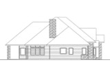 European House Plan - 74864 - Left Exterior