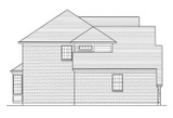 European House Plan - The Chapel Hill II 74866 - Left Exterior