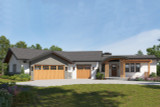 Ranch House Plan - Berkley Road 74937 - Front Exterior