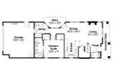 Contemporary House Plan - Larkspur 75069 - 1st Floor Plan