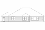 Secondary Image - Ranch House Plan - Wallowa 75110 - Rear Exterior