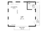 Secondary Image - Contemporary House Plan - Rock Park Escape 75461 - 2nd Floor Plan