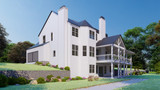 Farmhouse House Plan - Astoria C 75460 - Rear Exterior