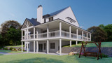 Secondary Image - Farmhouse House Plan - Astoria C 75460 - Rear Exterior