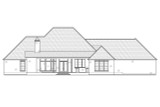 Secondary Image - Southern House Plan - Walnut Grove 75491 - Rear Exterior