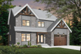 Craftsman House Plan - Frontenac 3 75618 - Front Exterior